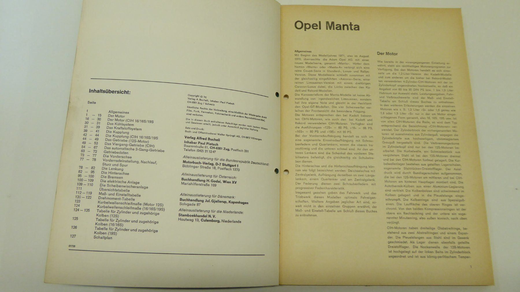 Libri: OPEL MANTA 1.6 / 1.9 BUCHELI REP.-A. – Usato da Blauen venduto da Sanhein 1