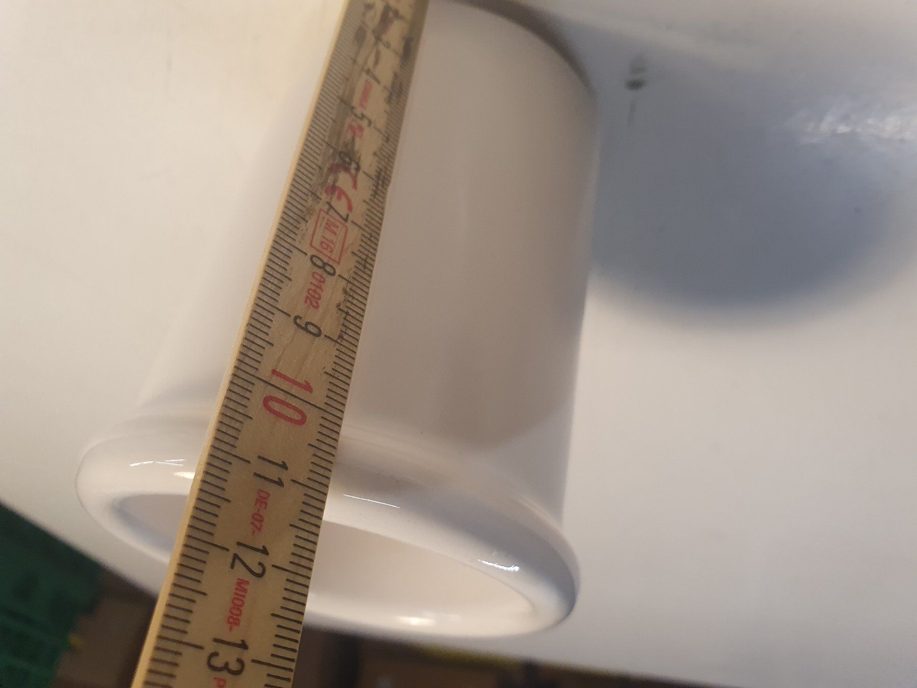 Blumentöpfe: Cachepot weiss mit Rand 8 x 11 cm – Gebraucht aus Zürich von loosebone 4