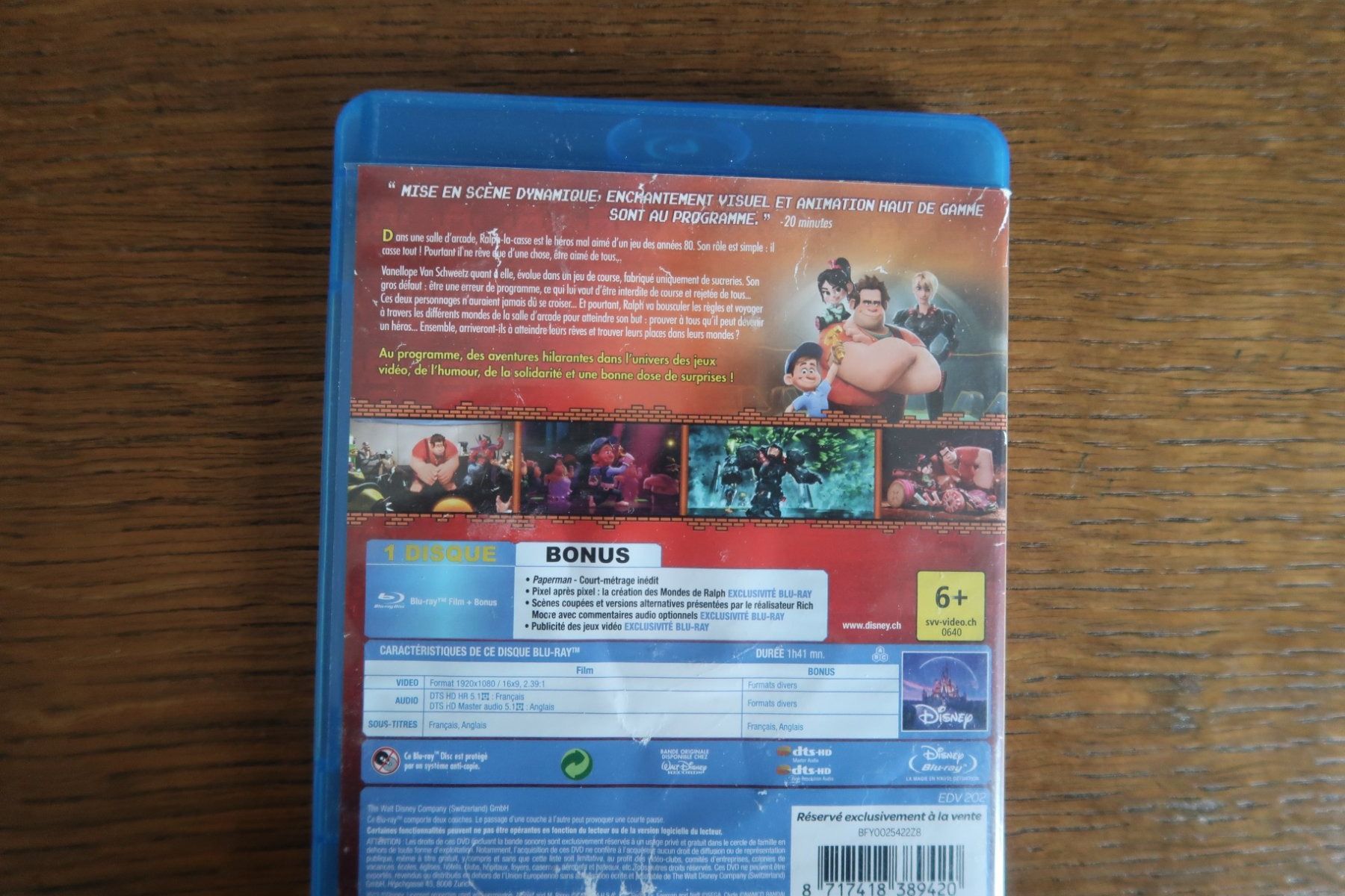 Tutti i DVDs: Blu-ray LES MONDES DE RALPH    Français Anglais – Usato da Porrentruy venduto da tupatup 1