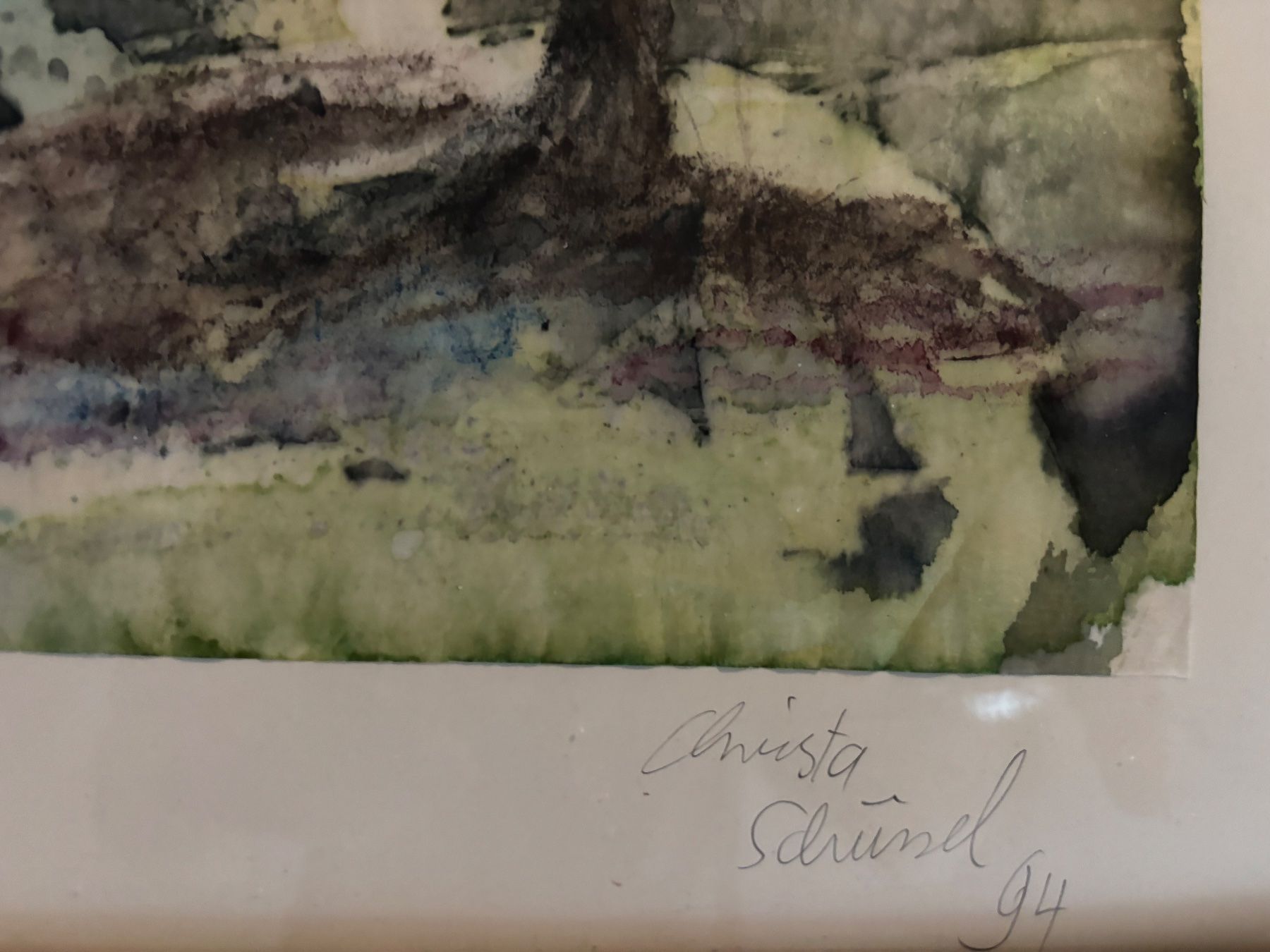 Dipinti: Christa Schüssel  "mystischer Garten" abstrakte Mischtechnik – Usato da Rütihof venduto da til_68lp 2