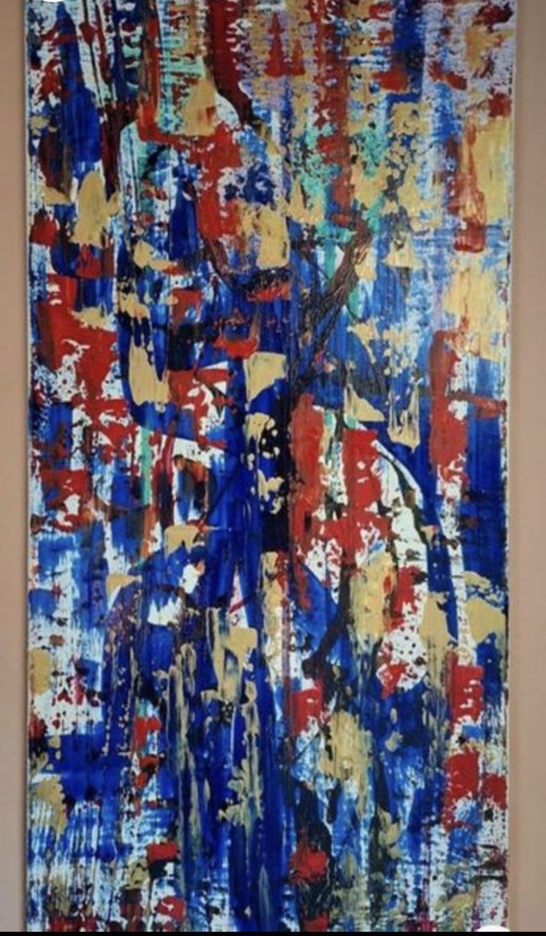 Gemälde: Gemälde " Tiefsee Glut" handmade 50×100 – Neu (gemäss Beschreibung) aus Riehen von Steinbock1970 2
