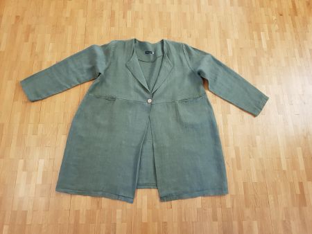 Veste en lin épais, taille 2 neuve