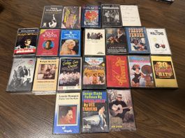 Musik Kassetten Konvolut 22 Stück verschiedene Interpreten