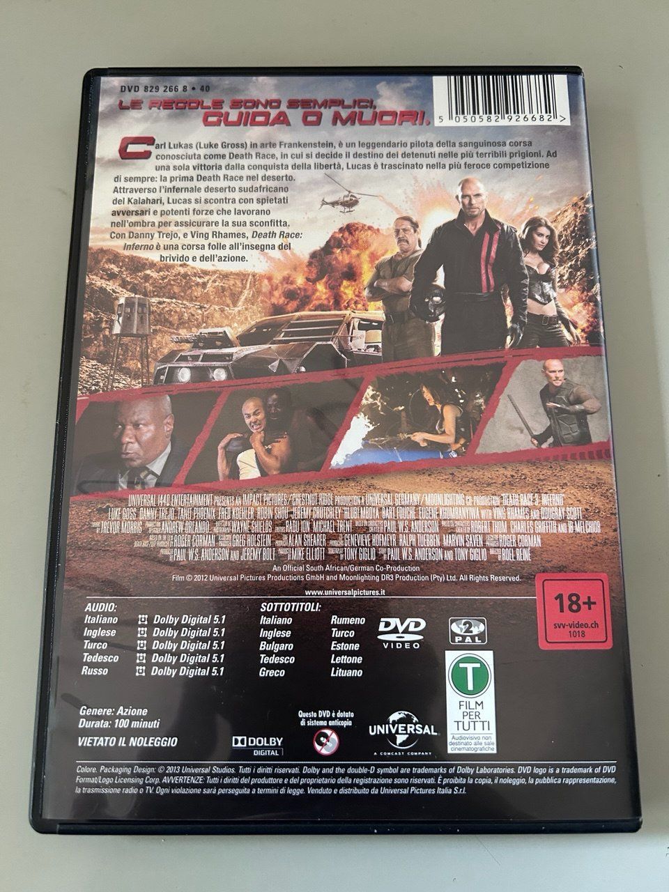 Alle DVDs: DVD di "Death Race: Inferno" (2013) – Gebraucht aus Giubiasco von LorisVale 1