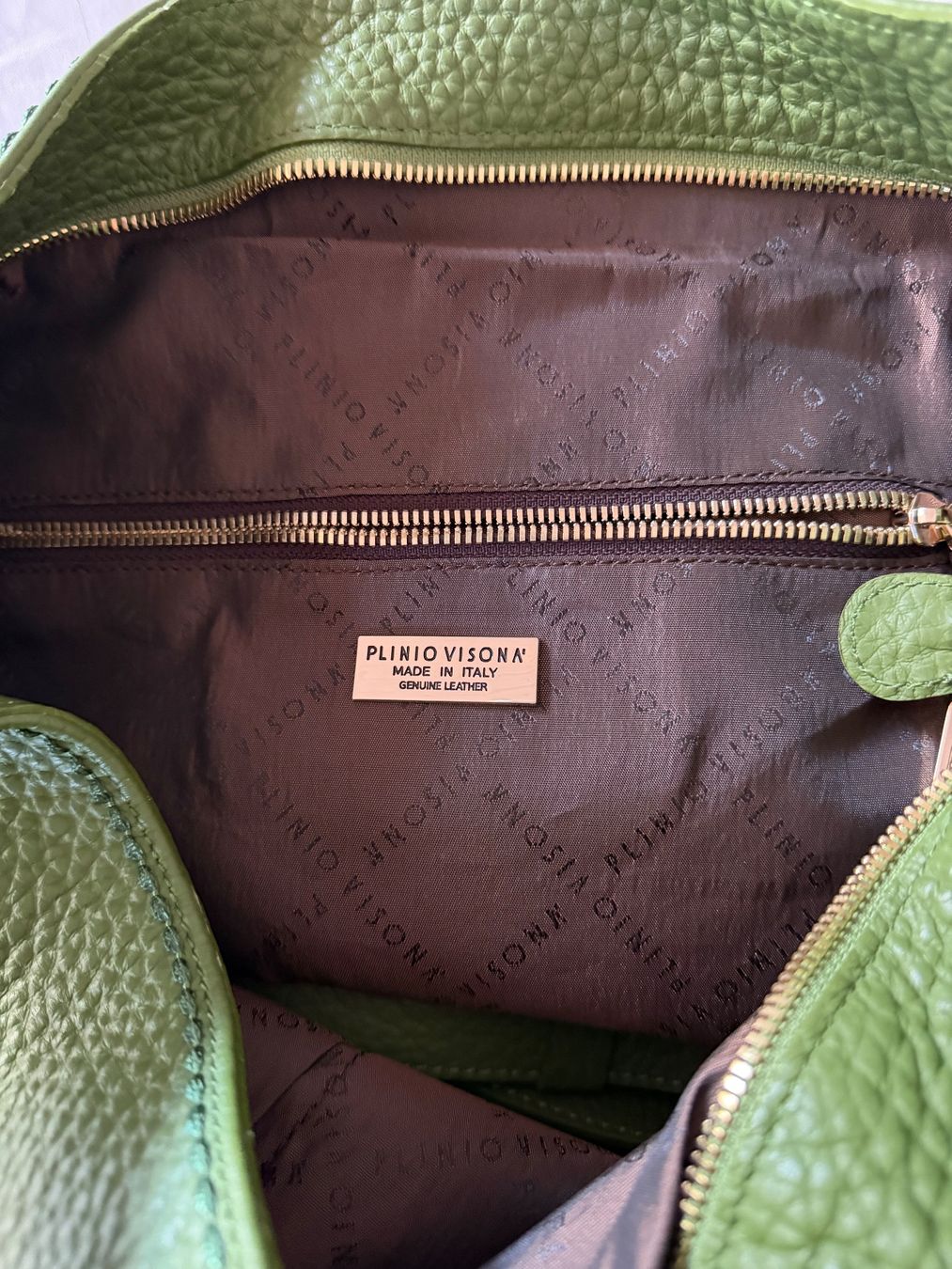Taschen für Damen: Lederhandtasche neu, olive / grün – Neu (gemäss Beschreibung) aus Horgen von Dorastar 6