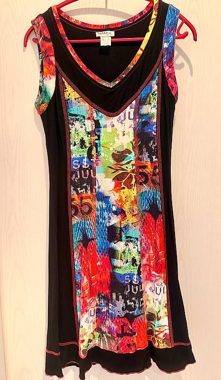 Kleider: Class FX Kleid mit buntem Print & Shaping-Innenrock  Gr 36 – Gebraucht aus Schindellegi von Moom1402