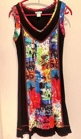 Class FX Kleid mit buntem Print & Shaping-Innenrock  Gr 36