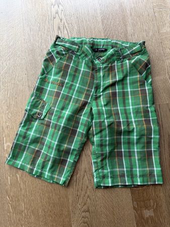 Karierte Vaude Shorts, topp neuwertig, Größe 146/152