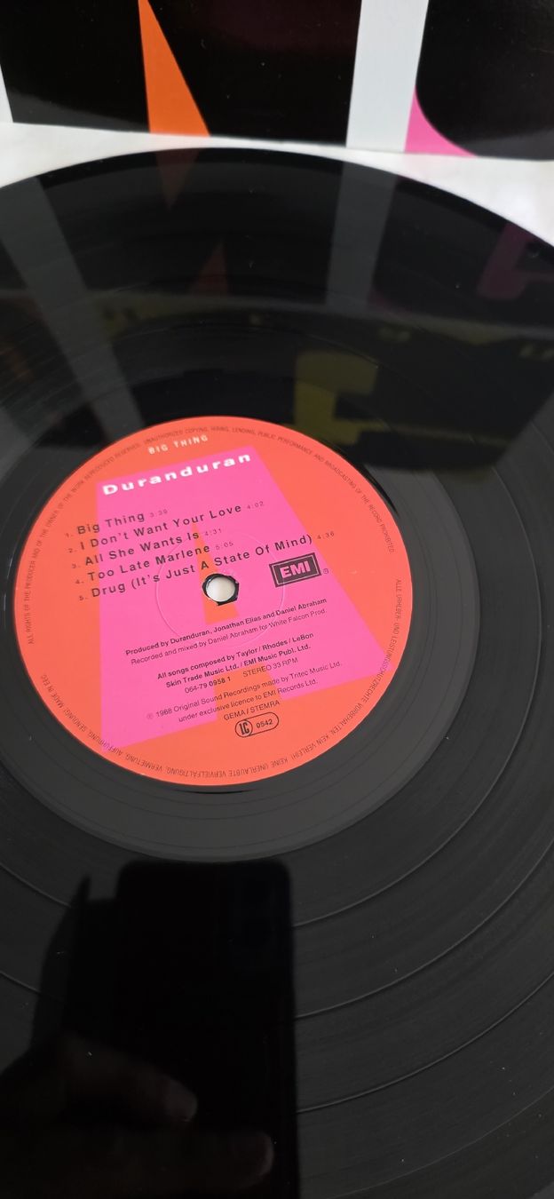 Dischi in vinile: Duran Duran Big Thing 1988 Vg,Vg – Usato da Yvonand venduto da RF-VINYL 1