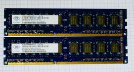 2x 4GB Nanya DDR3 RAM (Desktop) – PC3-10600U (1333 MHz)