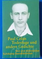 PAUL CELAN : Todesfuge und andere Geschichte. Suhrkamp