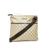 Gucci Shoulder Bag Brown PVC
