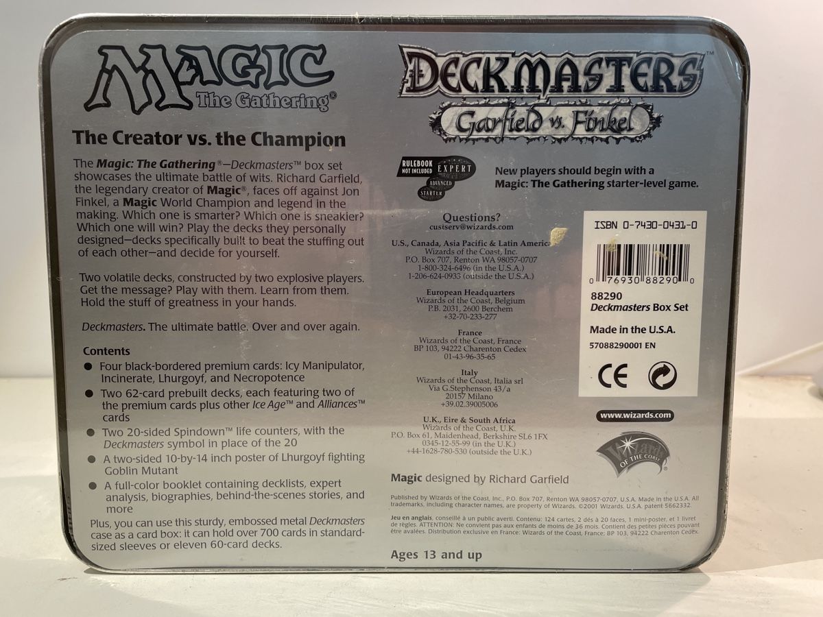 Magic The Gathering Carte collezionabili: Versiegelte Magic: The Gathering Deckmasters Tin Box (SVN11) – Nuovo e nell'imballaggio originale da Künten venduto da Schnaepplihuus 4