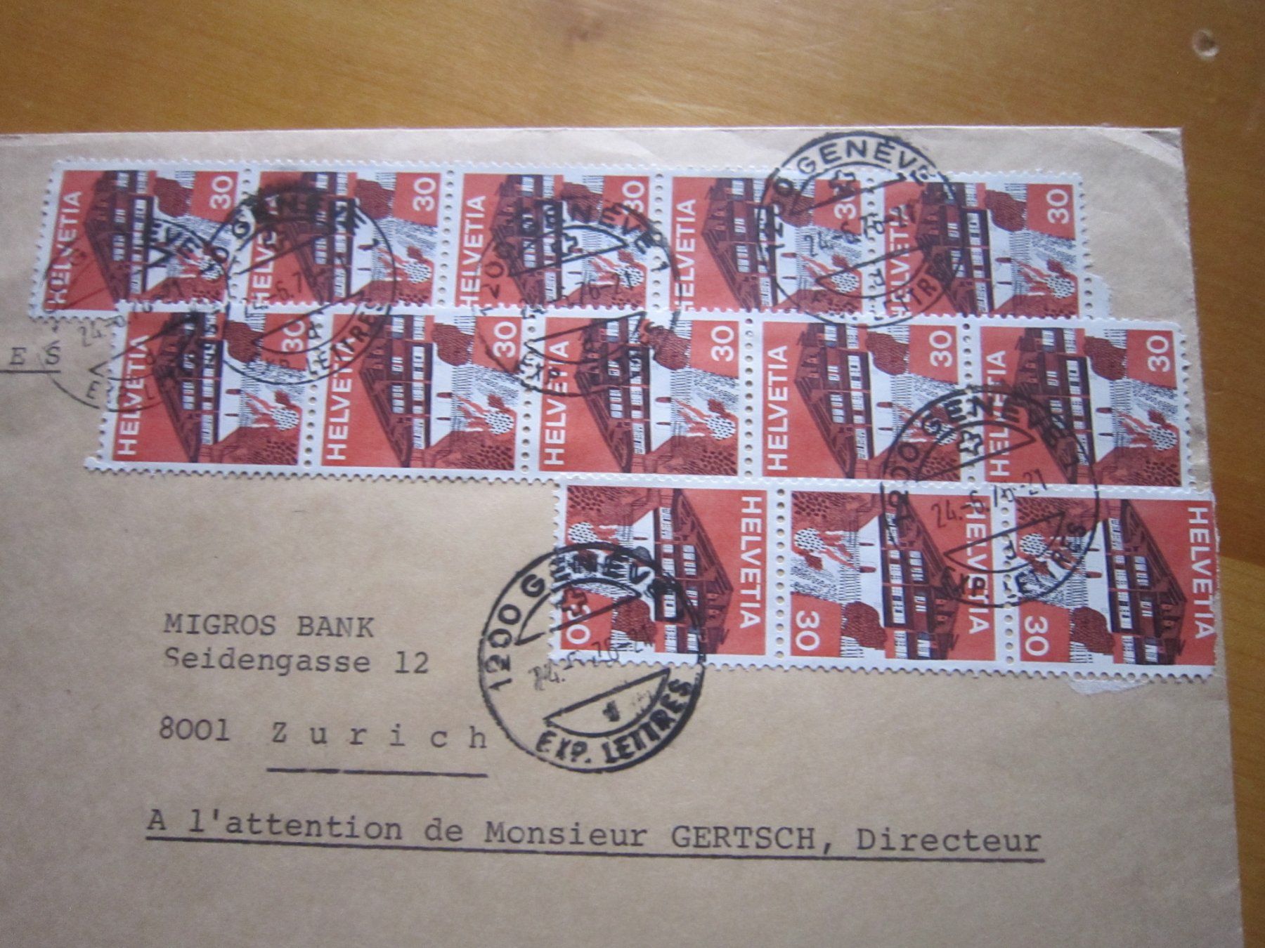 Tutti i francobolli: Mk2 Buntes Brief 1976 – Usato da Gordola venduto da Polentaefung 1