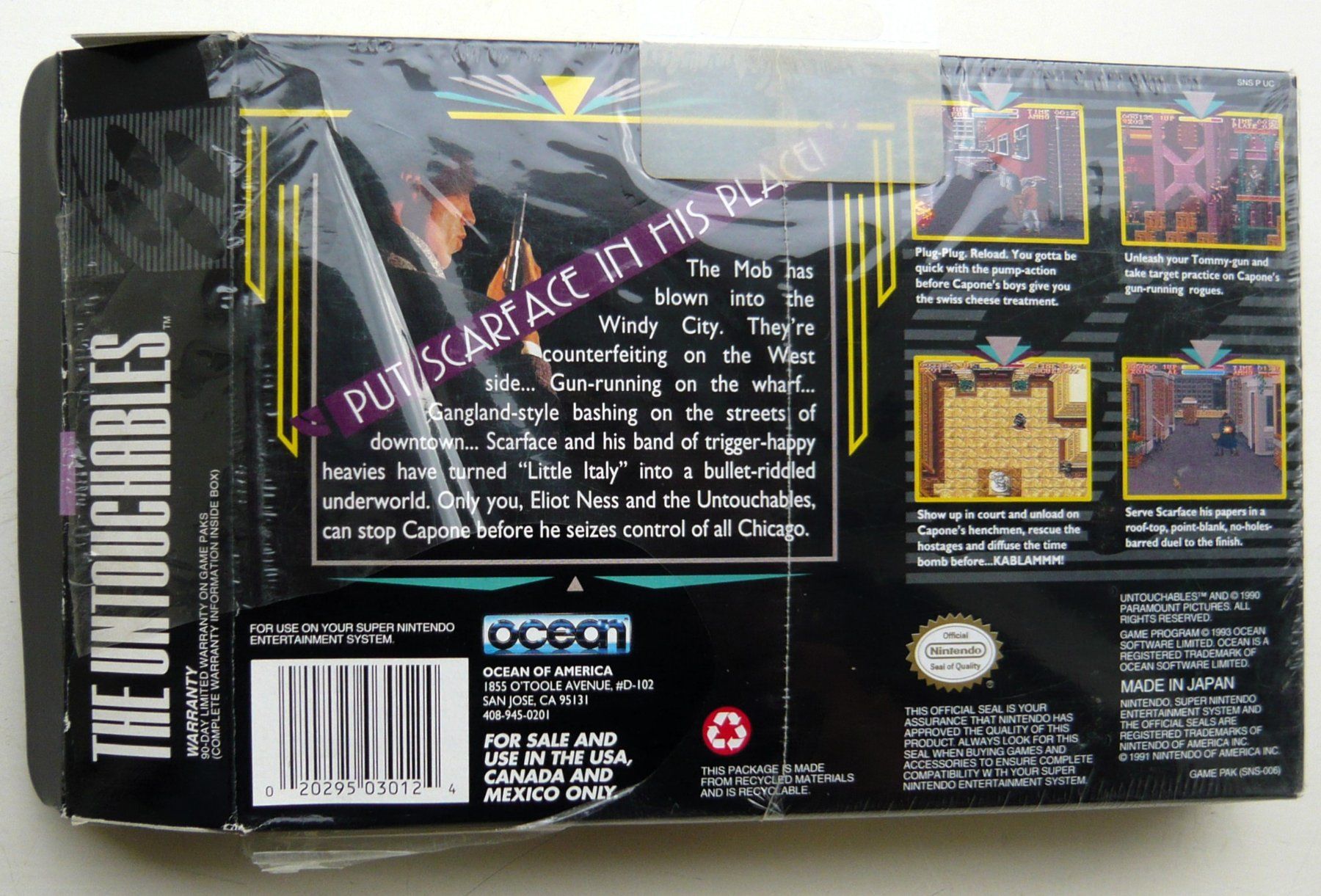 Nintendo Giochi: SNES:  The Untouchables, CIB, Excellent état – Usato da Onex venduto da Jaguar1986 4