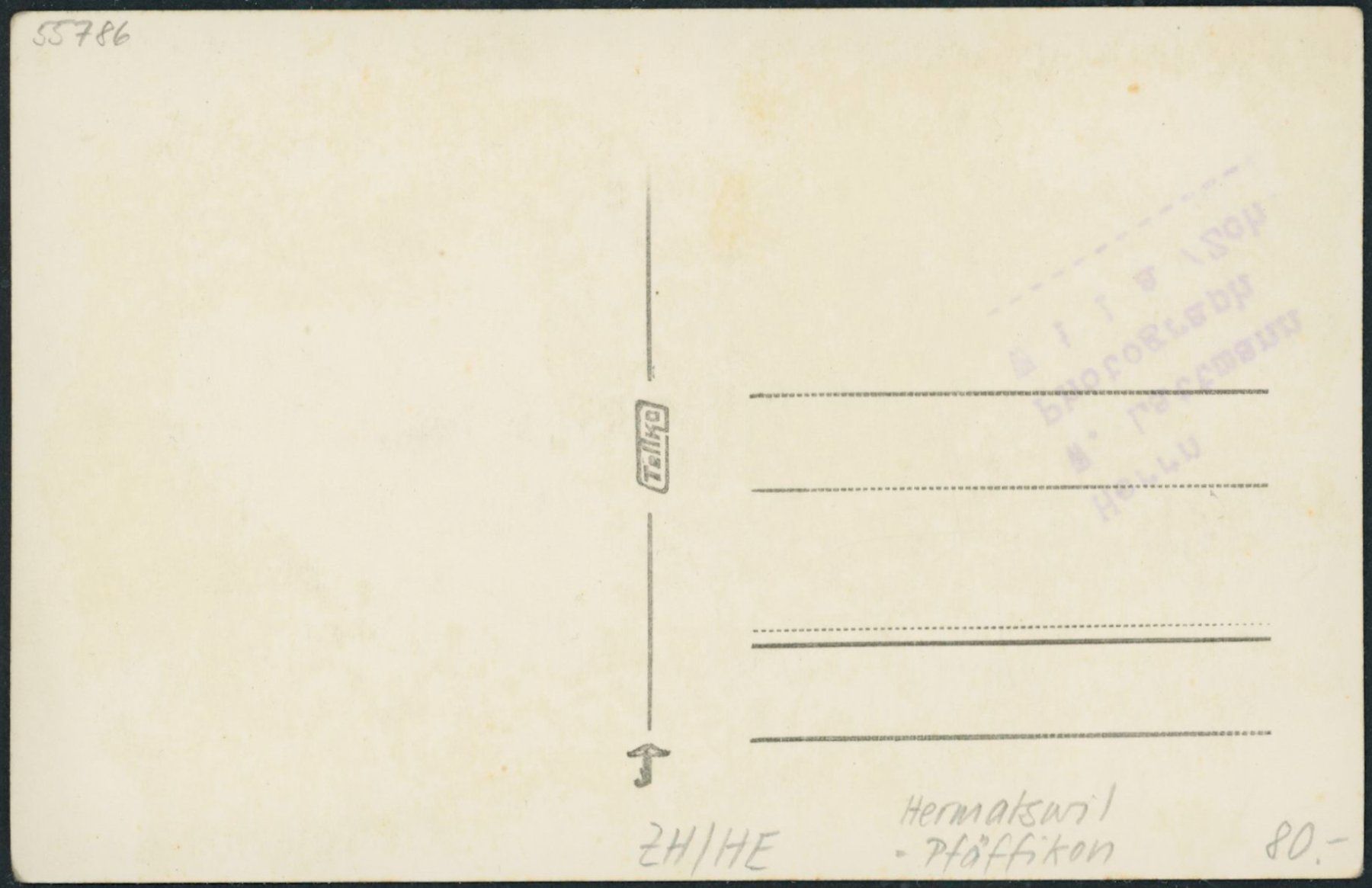 Cartoline postali: ZH Hermatswil - Pfäffikon – Nuovo (secondo la descrizione) da Schindellegi venduto da leecollect 1