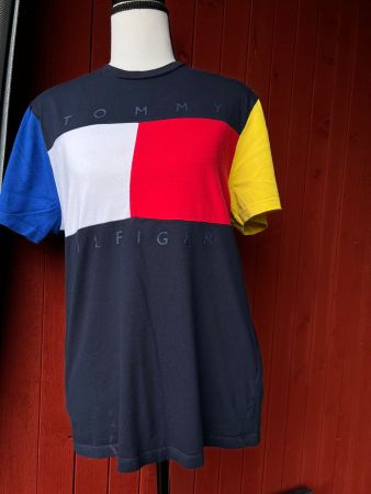 Tommy Hilfiger T-Shirt Gr.S Colourblock Retro Vintage 90er