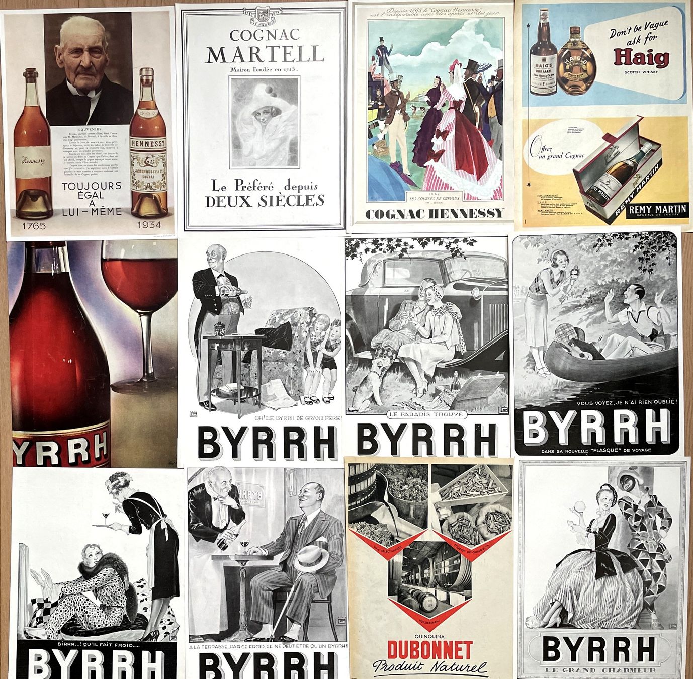 Grafica & Litografie: Apéritifs, Cognac, Vin - 30 alte Werbungen / Publicités – Usato da Savagnier venduto da Ne2065 2