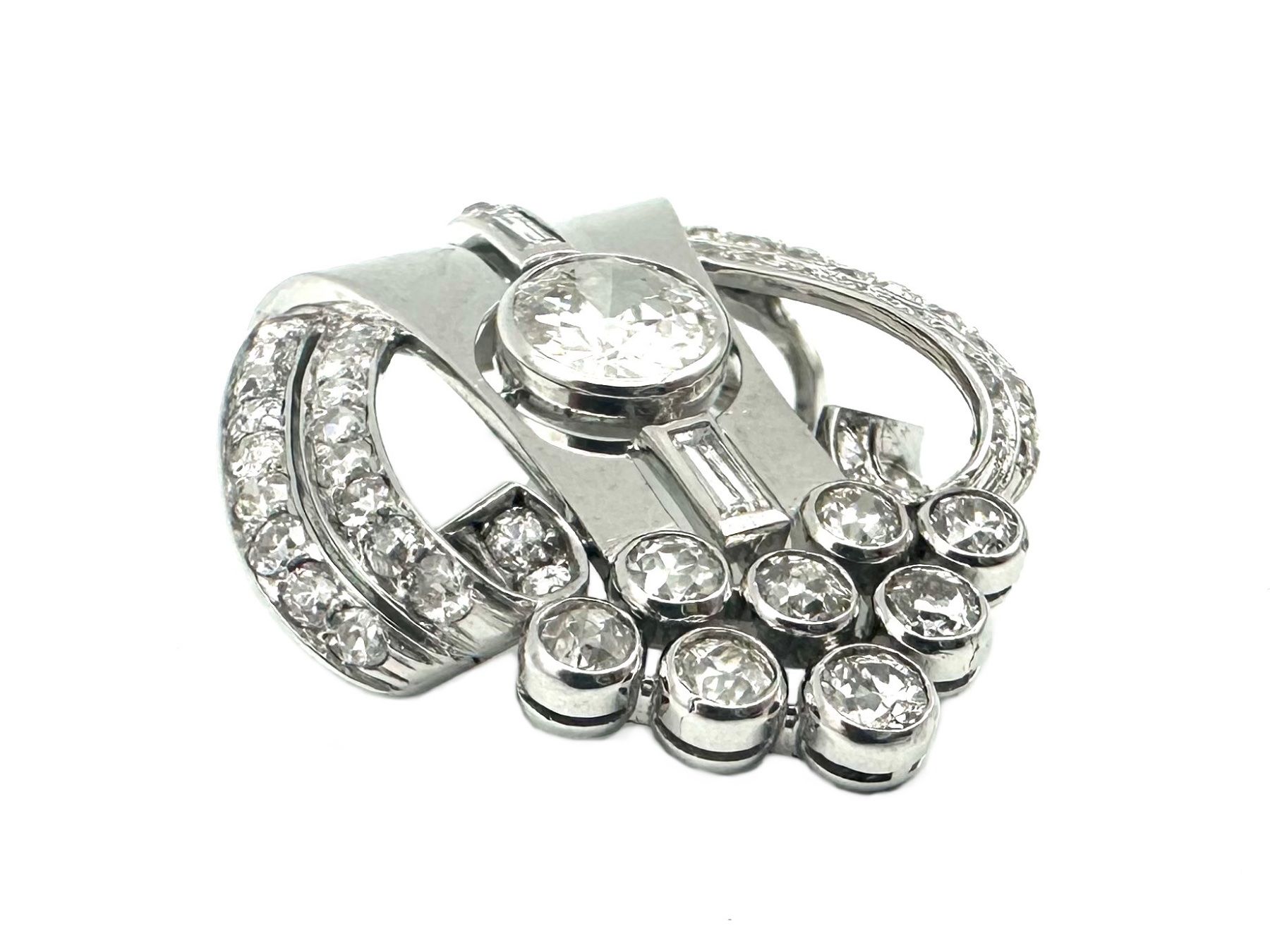 Ciondoli: Pendentif Art-Déco platine et diamants – Usato da Renens VD venduto da Diademe.sarl 1