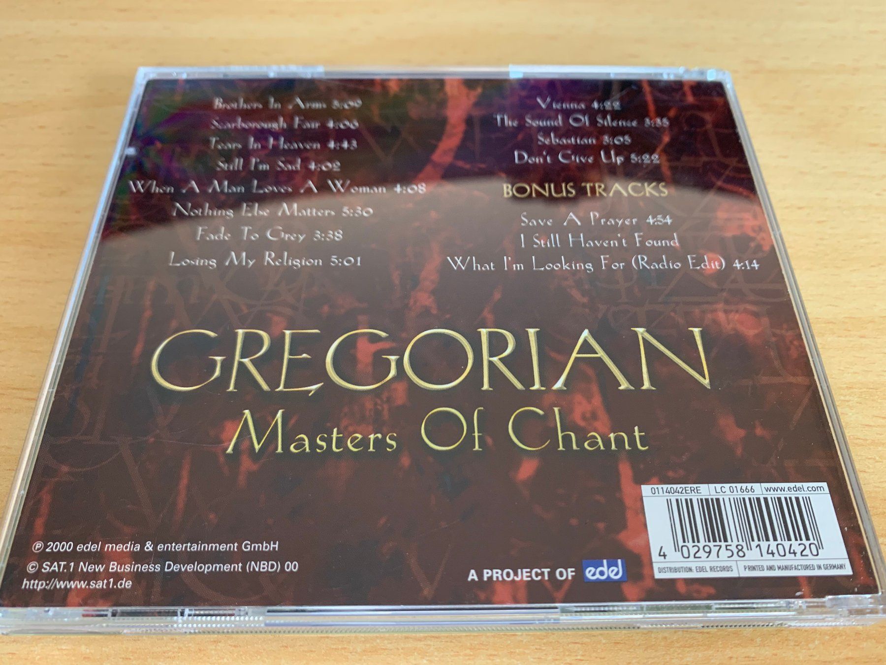 CDs: Gregorian – Masters Of Chant – Gebraucht aus Rikon im Tösstal von Alpenmutz 1