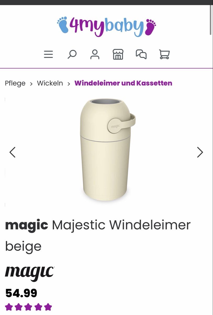 Sonstiges für Haushalt & Wohnen: magic Majestic Windeleimer beige – Gebraucht aus Pratteln von phi_2b8n 2