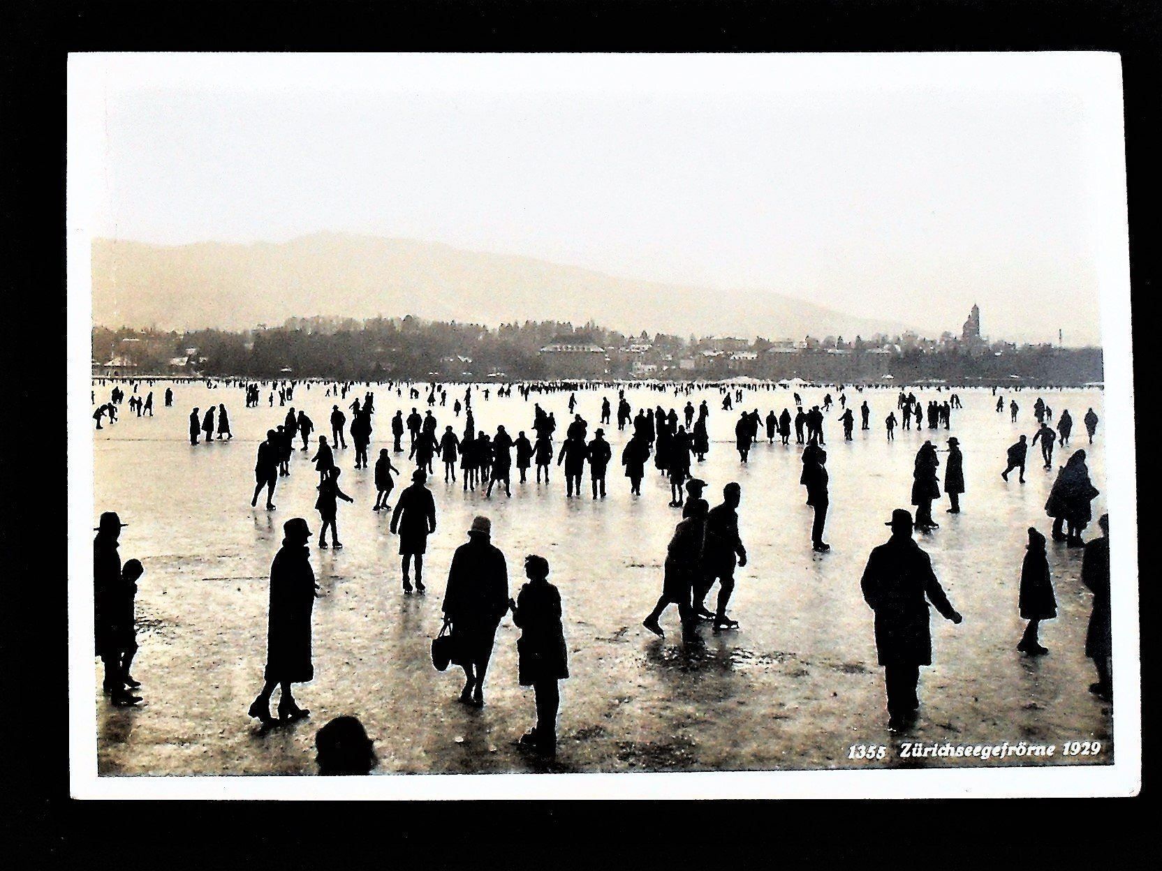 Ansichtskarten: AK - Zürichseegefrörne 1929 – Neu (gemäss Beschreibung) aus zuerich von Ocean99