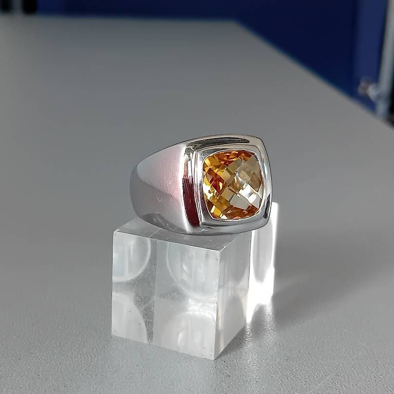 Bagues: Ring Silber mit Citrin – D'occasion à Stans par wer_fd5f 4