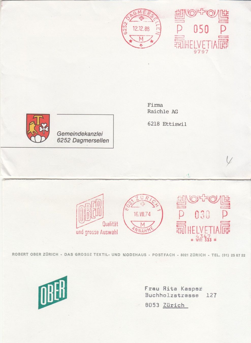 Tous les timbres: Lot 7 Briefe mit "PP-Stempel" – D'occasion à Bürglen TG par StampGraf 1