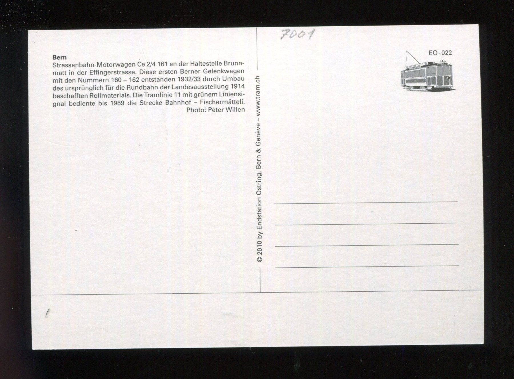Cartoline postali: Bern, Strassenbahn-Motorwagen – Usato da Aarau venduto da Elmaar41 2