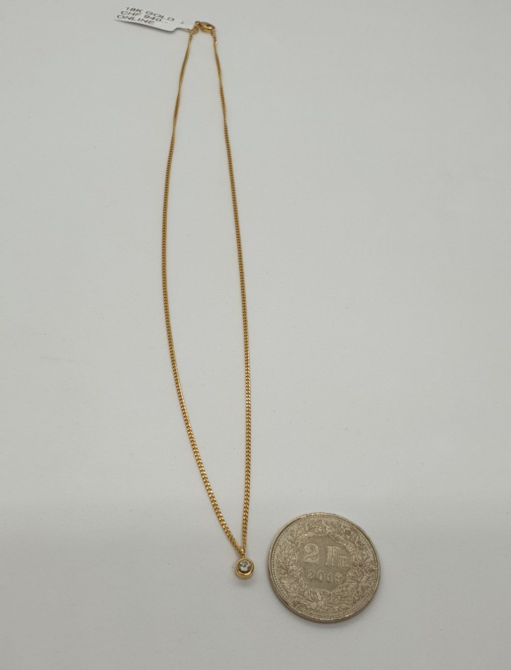Ketten: Echt 18K Gold - Kette mit Brilliant – Gebraucht aus Luzern von Luzern-Goldhaus 3