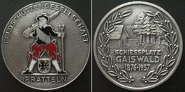 PRATTELN (BL) SCHIESSPLATZ GAISWALD 1957 RR! 2. bekanntes Ex