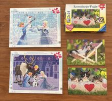 Ravensburger Puzzle Set Elsa und Katzen ab 4 Jahre