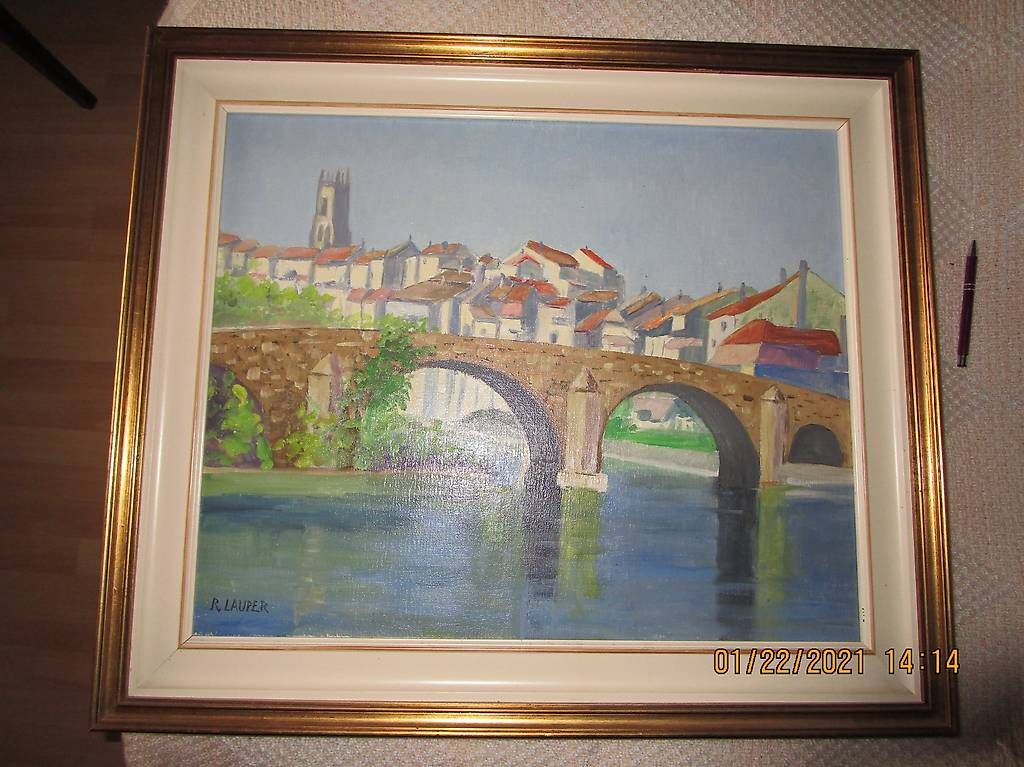 Dipinti: Tableau La Sarine par Robert Lauper – Usato da Cheyres venduto da Capitain