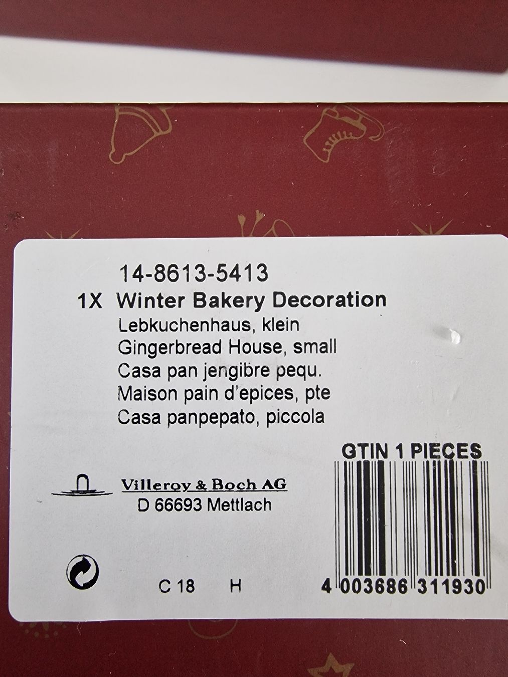 Villeroy & Boch Tutte le decorazioni: Villeroy Boch Lebkuchen Haus – Nuovo e nell'imballaggio originale da Oberglatt ZH venduto da Alischa1 5