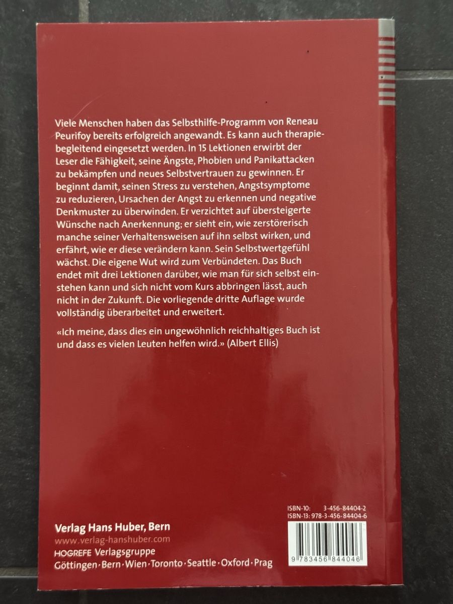 Bücher: Angst, Panik und Phobien - Selbsthilfe Programm,Top! – Gebraucht aus Wiesendangen von Genitiv 1