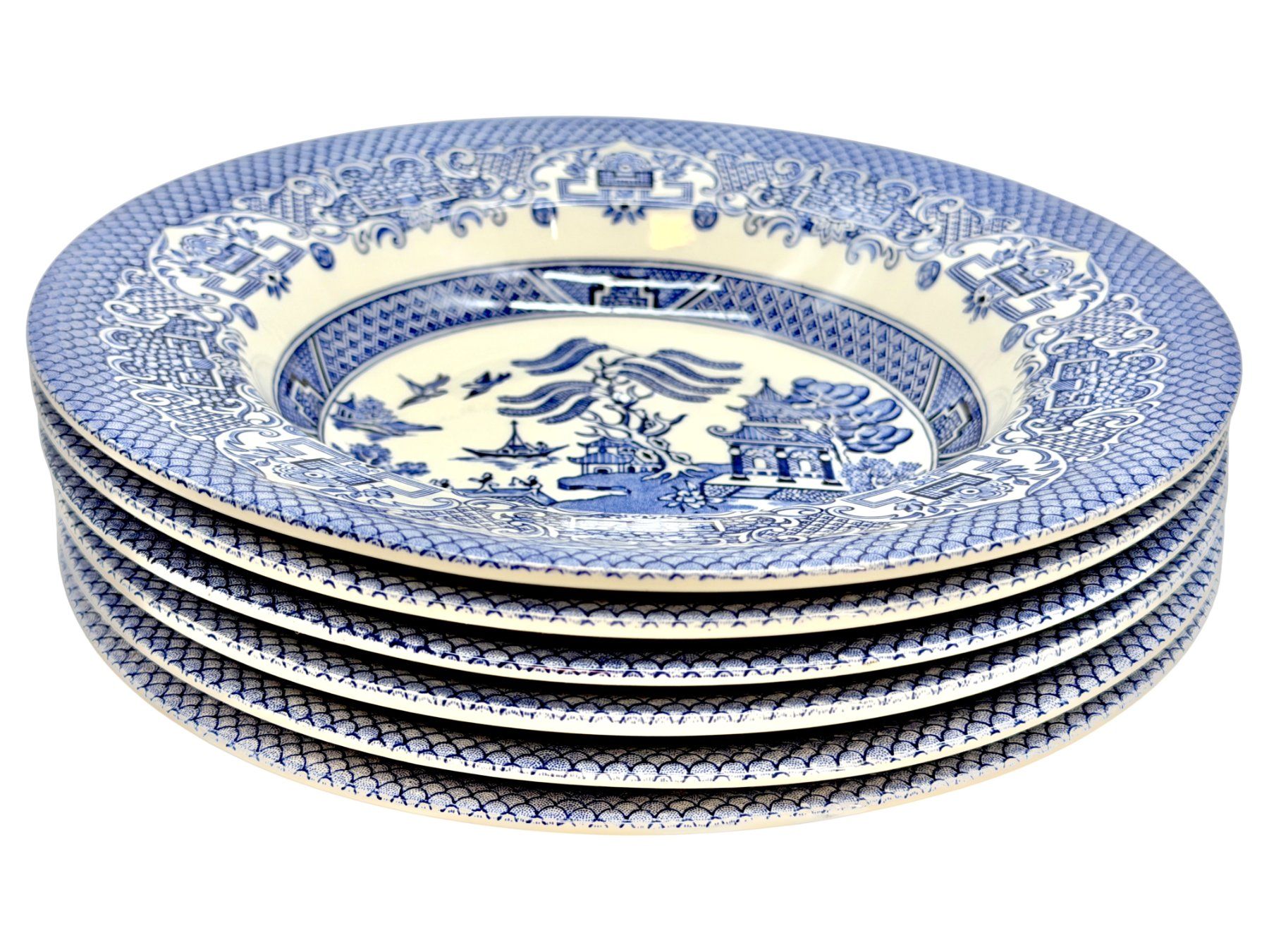 Set di piatti: 6 assiettes soupe English Ironstone Tableware LTD. EIT bleu – Usato da Morges venduto da 1tiquaire 4