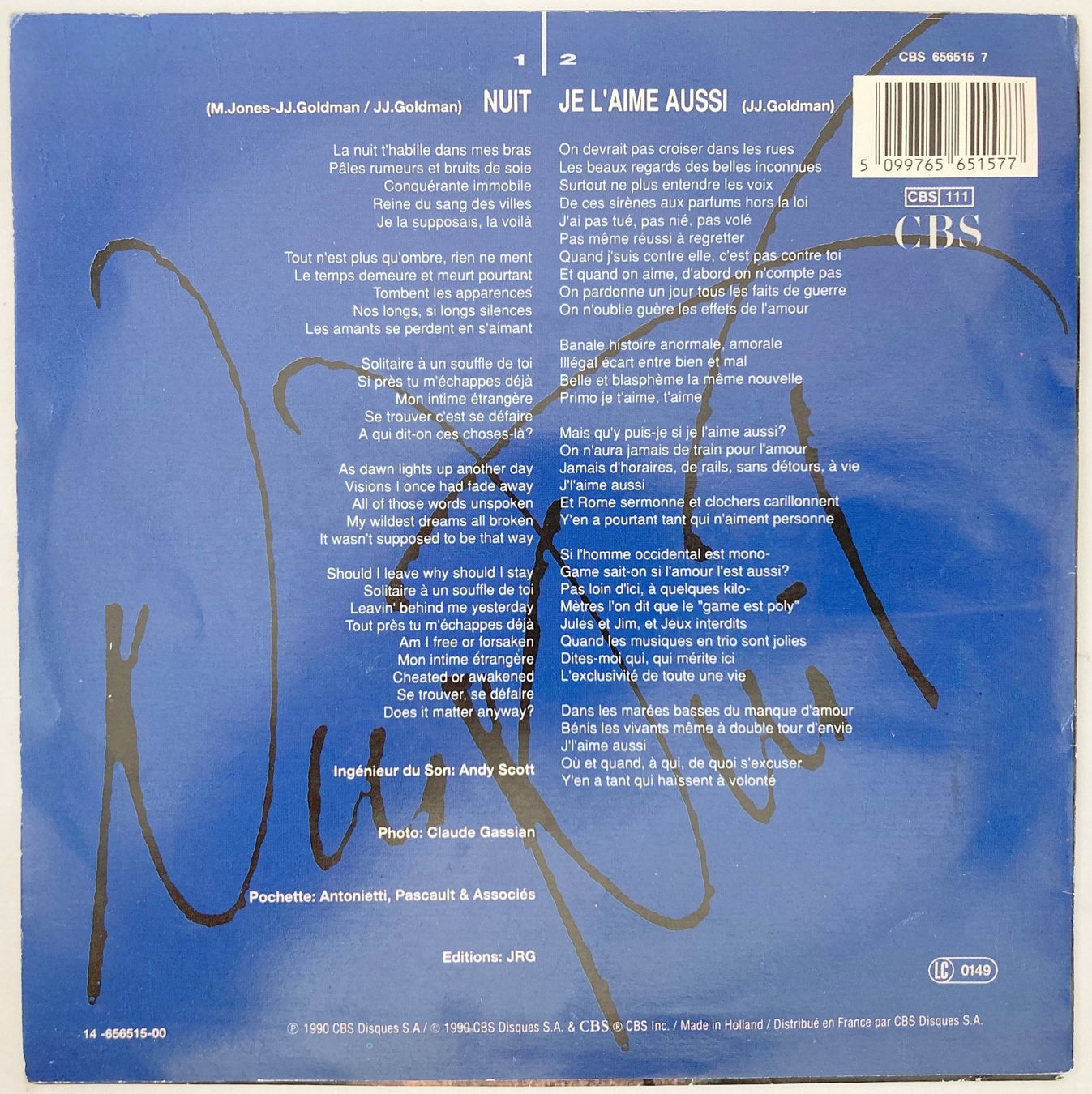 Vinyles: FREDERICKS GOLDMAN JONES - NUIT – D'occasion à Bottens par hotter-than-hell 1