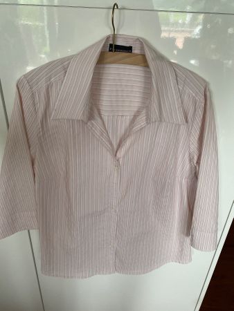 Sommerliche Bluse Gr. 42, rosa gestreift