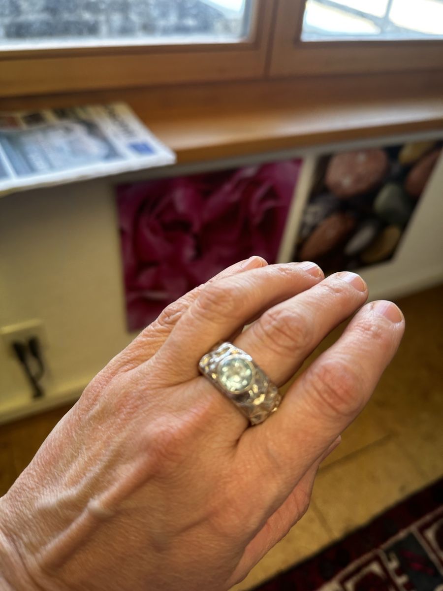 Anelli: Silberring mit Stein – Usato da Donat venduto da troja007 2