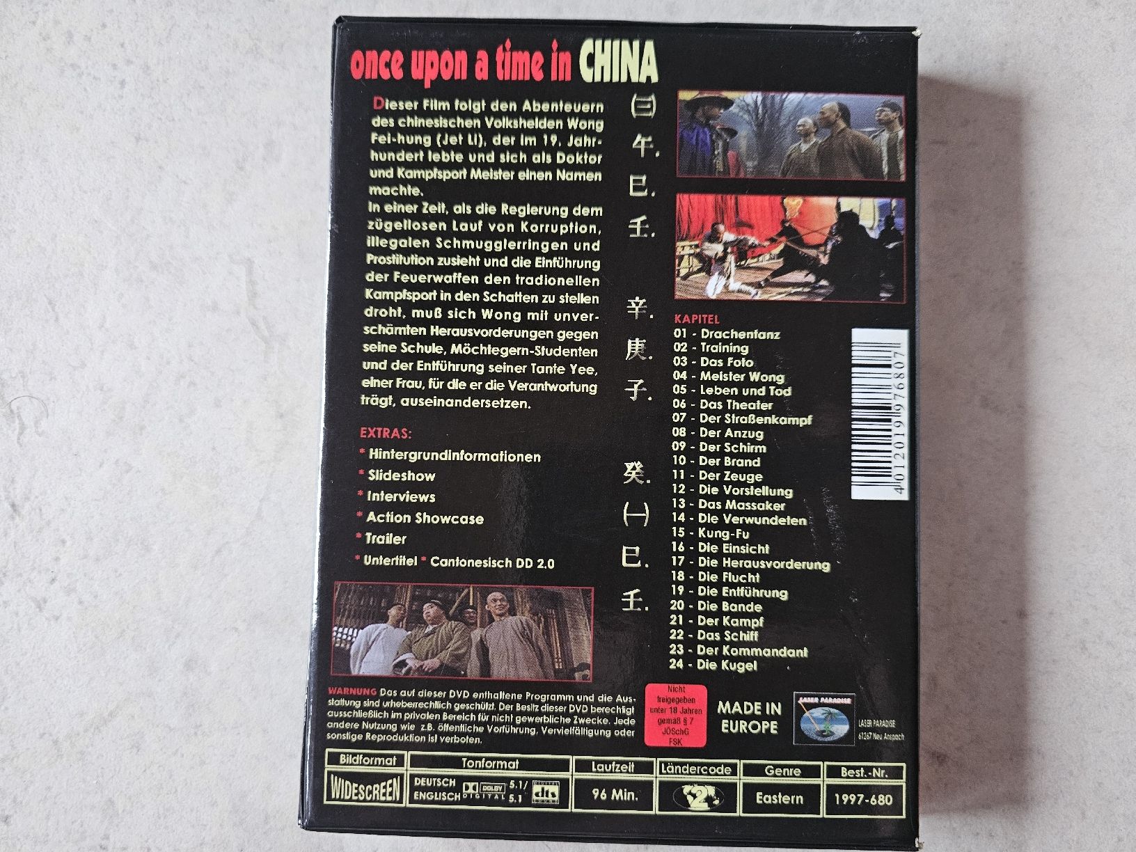 Alle DVDs: Once Upon A Time In China  -  Uncut 2 Disc Box – Gebraucht aus Schneisingen von backstore24 1