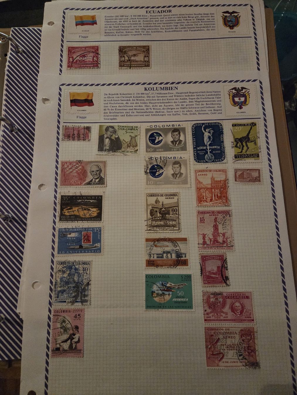 Tutti i francobolli: Briefmarken Südamerika – Usato da Riehen venduto da str_2msn 9