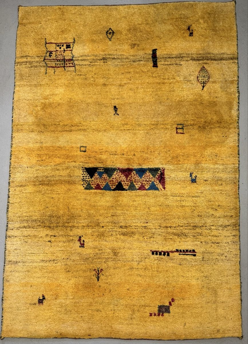 Gabbeh Tappeti: Wunderschöner Perserteppich Gabbeh 198x135.cm – Usato da Sempach venduto da Star7