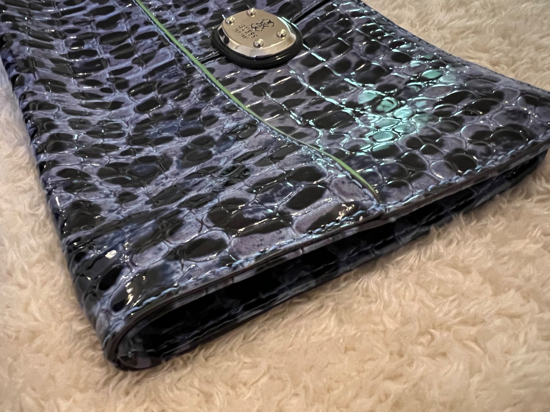 Guess Borse da donna: Guess Clutch - Blue & leopard pattern – Usato da Dübendorf venduto da ClaraS. 6