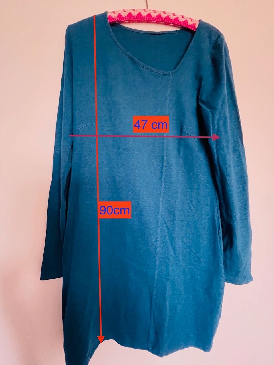Vestiti: Strickkleid in Petrol Gr. 38, BW-Viskose – Usato da Winterthur venduto da ing_pd8f 1