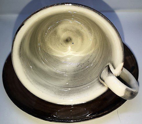 Tazze: ExpressoTasse + Unterteller braun Gelzer – Nuovo (secondo la descrizione) da Lutzenberg venduto da Truhe 1