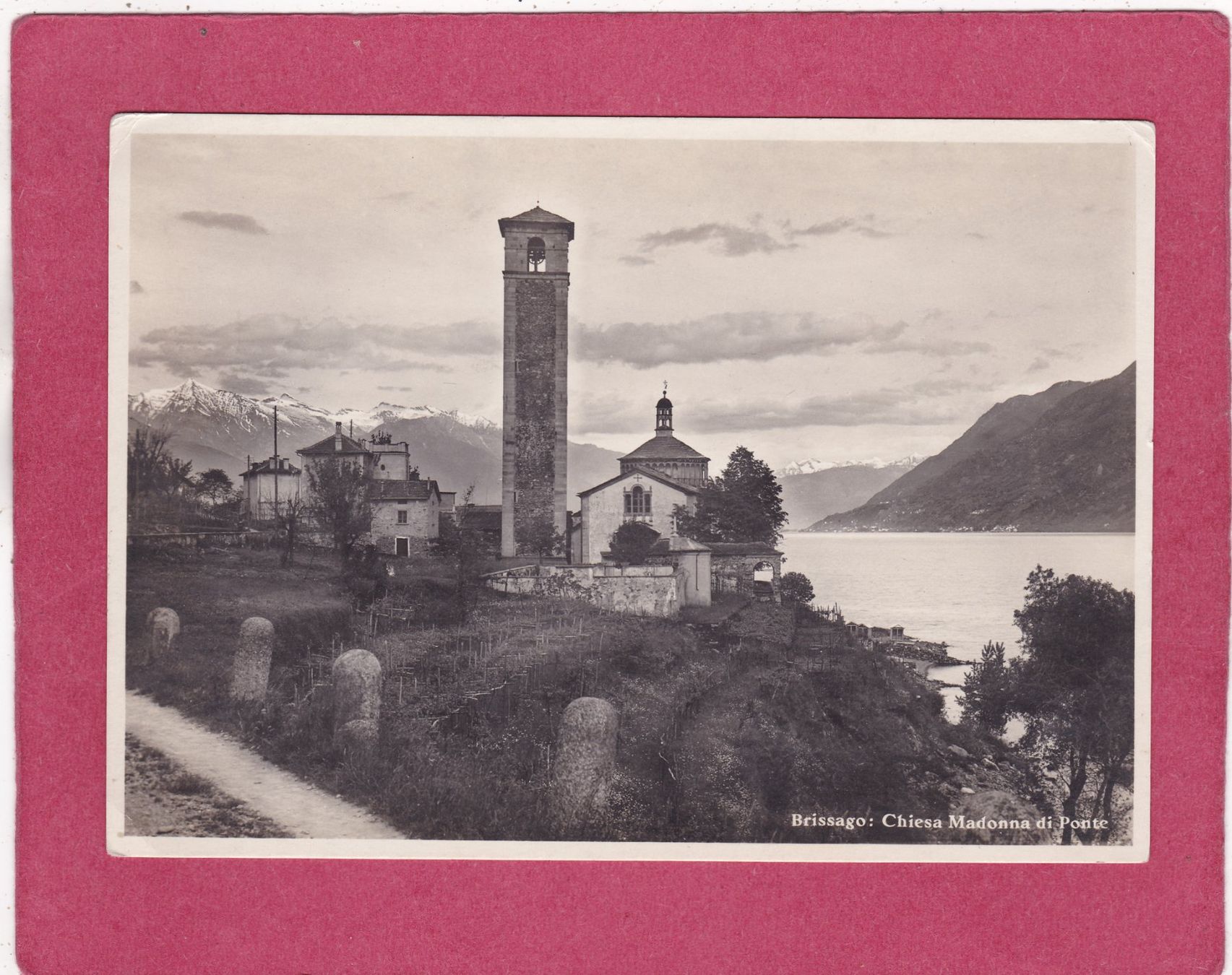 Cartoline postali: Brissago Chiesa Madonna di Ponte – Usato da Herisau venduto da Lisegrat2008