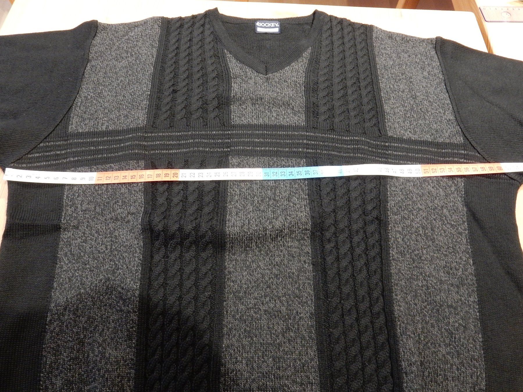 Pullover & Sweatshirts: Pullover Herrenpullover Jockey grau schwarz Zopfmuster L NEU – Gebraucht aus Jona von JOberg_25 3