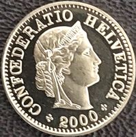 5 Rappen 2000 stgl. / aus Münzsatz