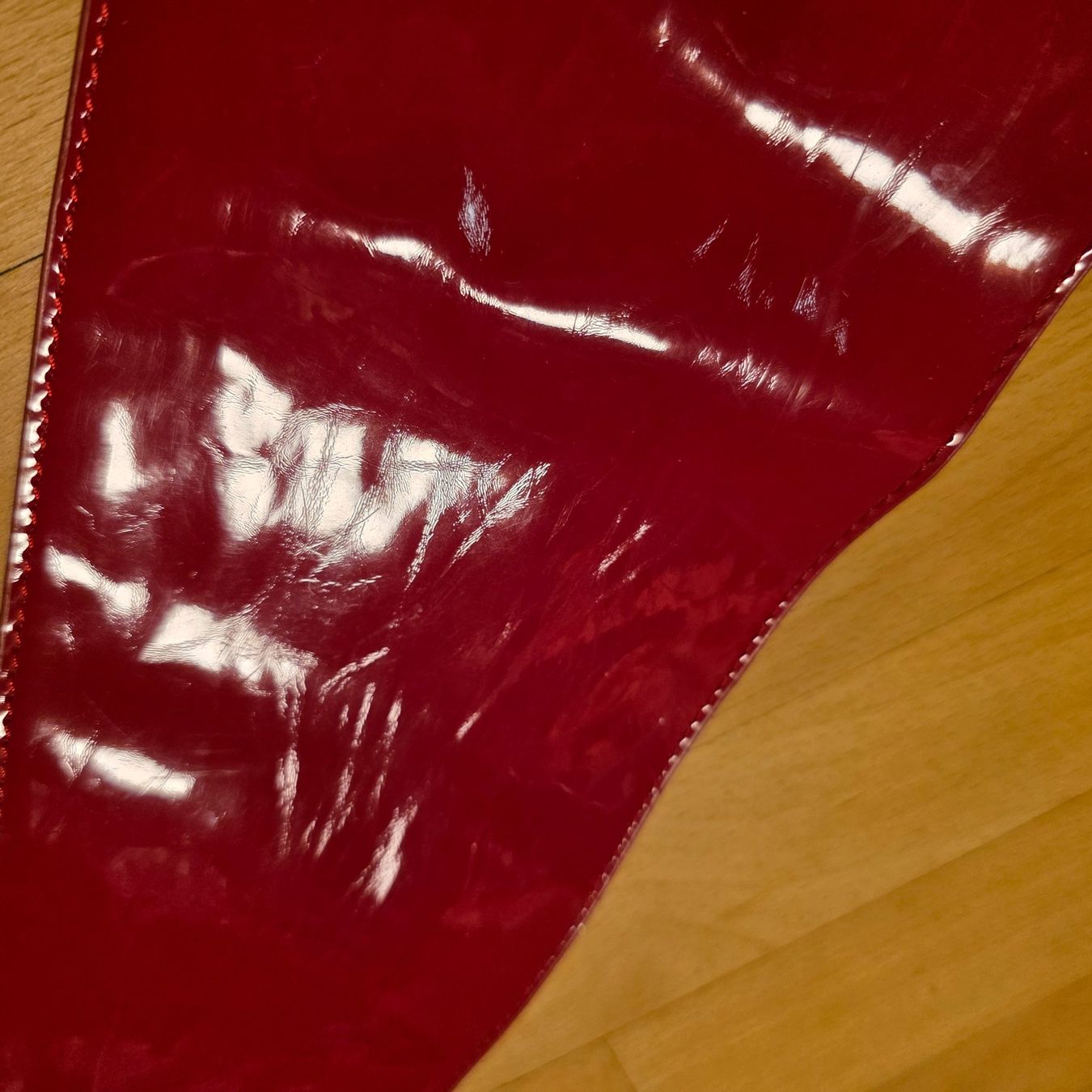 Cinture: Vintage roter Lackgürtel – echtes Statement – Usato da Wald ZH venduto da CapLux 3