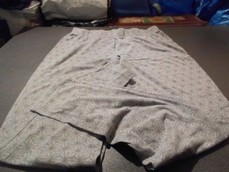Pyjamahose ca. Grösse S, grau/gemustert